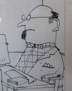1970s Cartoon Drawing for Sale by Barry Fantoni for the Listener Magazine