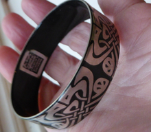 Load image into Gallery viewer, AUSTRIAN ENAMEL Bangle for Wiener Emailmanufaktur. Art Nouveau Design by Michaela Frey
