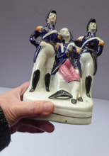 Load image into Gallery viewer, Rare Antique Staffordshire Figurine Representing the Death of Nelson, c 1840

