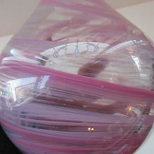 Load image into Gallery viewer, Vintage Mdina Glass ONION Shape Glass Vase Pink Colour 
