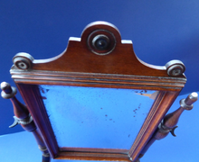 Load image into Gallery viewer, Fabulous GEORGIAN Mahogany Travelling Dressing Table / Desk Top Mirror with Tilt and Fold Flat Feet
