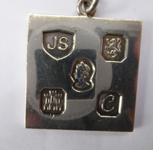 Load image into Gallery viewer, 1970s Vintage Jack Spencer Sterling Silver Ingot Pendant &amp; Chain. Edinburgh Hallmark for the Silver Jubilee
