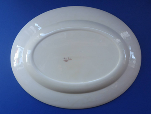 1950s Vintage Susie Cooper Pottery BRACKEN PATTERN Oval Ashet / Serving Plate. KESTREL shape. 14 inches