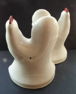 Extremely RARE Matching Pair of Antique STAFFORDSHIRE ROOSTERS. Large Size; Victorian. Late 19th Century