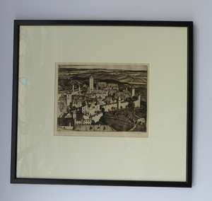 William Wilson Etching. Rothenburg ob der Tauber 1929