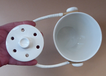 Load image into Gallery viewer, 1950s Ceramica Di Milano ICE PAIL with Handle. Very Rare - with decoration showing a stylish couple drinking cocktails
