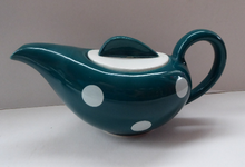 Load image into Gallery viewer, Rare 1950 J&amp;G MEAKIN STUDIO WARE Tea for Two Set with Polka Dots. Designed by Frank Trigger

