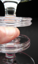 Load image into Gallery viewer, Stylish 1970s SHERINGHAM WEDGWOOD GLASS Clear Candlestick by Stennett-Wilson. 5 inches High
