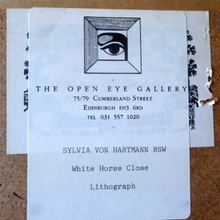 Load image into Gallery viewer, Sylvia von Hartmann Pencil Signed Lithograph White Horse Close Edinburgh
