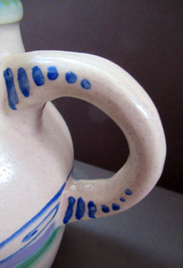 Honiton Pottery Jug with Viking Galleon Design
