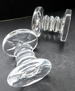 WATERFORD CRYSTAL Lismore Pattern. Single Vintage Dumb-Bell Shaped Knife or Spoon Rest