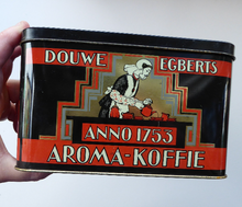 Load image into Gallery viewer, Art Deco Style Douwe Egberts Coffee Tin
