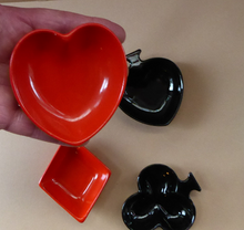 Load image into Gallery viewer, Rare CARLTON WARE Set of 1960s Ceramic Playing Card Suite Dishes
