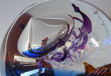 Load image into Gallery viewer, LIMITED EDITION Scottish Caithness Glass Paperweight: MILLENNIUM Voyager by Colin Terris; 2000

