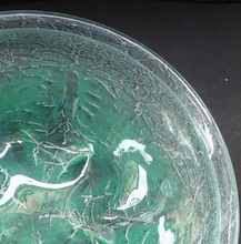 Load image into Gallery viewer, Art Deco WMF IKORA Very LARGE 1930s Crackle Glass Shallow Bowl by Karl Wiedmann, Germany
