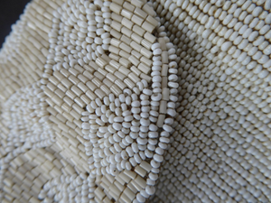 Beautiful Little Vintage FRENCH 1940s / 1950s Beaded Evening Purse; Embellished All Over with Glass Beads