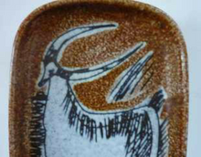 Load image into Gallery viewer, 1950s Mid-Century Italian Sgraffito Ceramic Dishes. Pair with Bull and Horse, Probably by FRATELLI FANCIULLACCI
