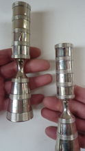 Load image into Gallery viewer, Highly Collectable 1960s Pair of Dansk Silver Plate Candlesticks:  LUNA DESIGN by Jens Quistgaard
