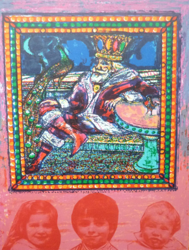 Scottish Art: Collector's Item ROBIN PHILIPSON Vintage SIGNED Lithograph Christmas Card, 1988