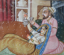 Load image into Gallery viewer, Original Vintage Indian Miniature Watercolour Painting

