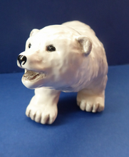 Load image into Gallery viewer, American ART POTTERY Polar Bear by C. Alan Johnson. ALASKAN Figurines. 1980s issue
