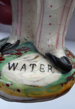Load image into Gallery viewer, Antique Temperence Figure Double Sided Man Water and Gin
