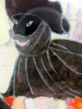 Load image into Gallery viewer, Art Nouveau Art Deco Watercolour of a Masked Ball at the Venice Carnival
