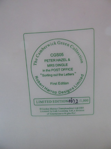 Robert Harrop CAMBERWICK GREEN Post Office Scene: Large Model with Original Box. Very Collectable