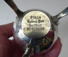 Load image into Gallery viewer, 1930s ART DECO Elkington Silver Plate Sugar Dispenser. Takes the Shape of a Large Shiny Egg with Tripod Feet
