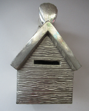 Load image into Gallery viewer, 1960s Silver Plate Snoopy on Kennel Bank or Money Box
