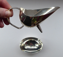 Load image into Gallery viewer, ART DECO. Beautiful 1930s WMF Silver Plate Milk or Cream Jug and Open Oval Shaped Sugar Bowl. Each with Stylish Prong Feet
