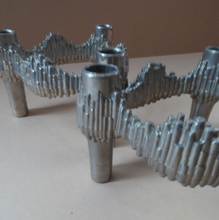 Load image into Gallery viewer, PAIR of Vintage 1970s VARIOMASTER QUIST Stackable German Nickel Plated Candle Holders
