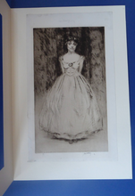 Load image into Gallery viewer, ORIGINAL ETCHING by Scottish Artist James McBey (1883 - 1959). The Silk Dress. Dated 1919 and signed in ink
