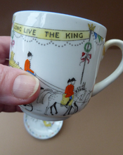 Load image into Gallery viewer, ROYAL COMMEMORATIVE 1937. Rare &amp; Unusual Foley Bone China Trio to Celebrate the Coronation of George VI

