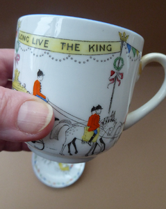 ROYAL COMMEMORATIVE 1937. Rare & Unusual Foley Bone China Trio to Celebrate the Coronation of George VI