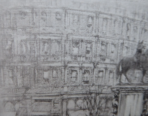 William Walcot Charing Cross London Etching 1919 Signed