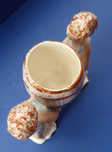 Load image into Gallery viewer, Antique WEDGWOOD &amp; Co., LTD Figurine. Two Children Carrying a Barrel. Unicorn Mark
