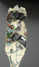 Load image into Gallery viewer, Vintage NORWEGIAN SILVER 830s Brodrene Lohne ELVESTER Small Serving Spoon; c 1900s Rare Scandinavian Silverware
