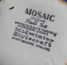 Load image into Gallery viewer, Large MIDWINTER Stylecraft Mosaic Freeform Handkerchief Vase by Jessie Tait. Stylecraft 1960s

