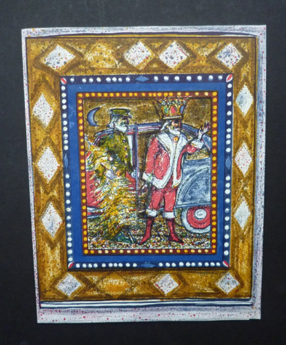 Scottish Art: Collector's Item ROBIN PHILIPSON Vintage SIGNED Lithograph Christmas Card, 1983