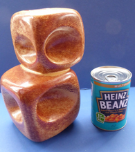 Load image into Gallery viewer, BERTONCELLO 1960s Italian Space Age Sculptural Chimney Vase with Holes. Large Example. Drunken Bricklayer Style
