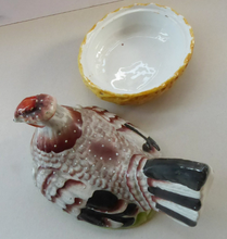 Load image into Gallery viewer, Antique Staffordshire Hen on Nest / Hen on Basket Lidded Dish
