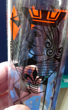 Load image into Gallery viewer, 1960s TUMBLERS. &quot;Royalty&quot; Playing Cards Design by Alexander Hardie-Williamson for Ravenshead Glass. Kings &amp; Queens Slim Jim Drinking Glasses
