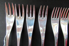 Load image into Gallery viewer, 1960s Robert Welch Alveston Silver Plate Forks
