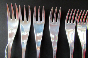 1960s Robert Welch Alveston Silver Plate Forks