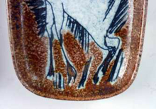 Load image into Gallery viewer, 1950s Mid-Century Italian Sgraffito Ceramic Dishes. Pair with Bull and Horse, Probably by FRATELLI FANCIULLACCI
