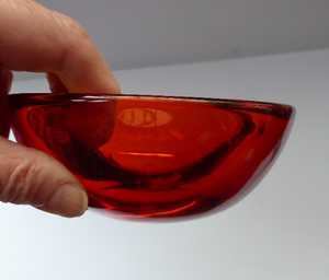 Iconic Edinburgh Sommerso Glass Bowl