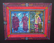 Load image into Gallery viewer, Scottish Art: Collector&#39;s Item ROBIN PHILIPSON Vintage Lithograph Christmas Card, 1994
