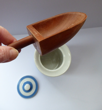 Load image into Gallery viewer, Vintage Cornishware TG Green Storage Jar: Mid Century. Larger Size. 6 3/4 inches height
