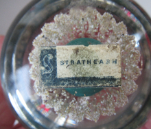 Load image into Gallery viewer, SCOTTISH PAPERWEIGHT. Vintage 1960s Strathearn Sea Urchin Paperweight with Original Paper Label
